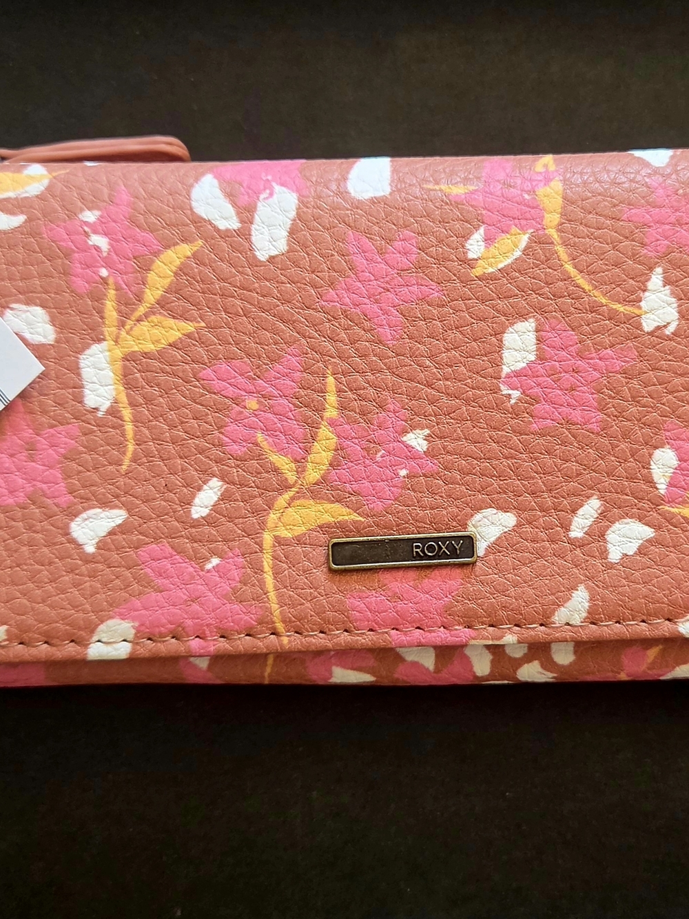 Roxy Hazy Daze Floral Wallet in Coral Pink